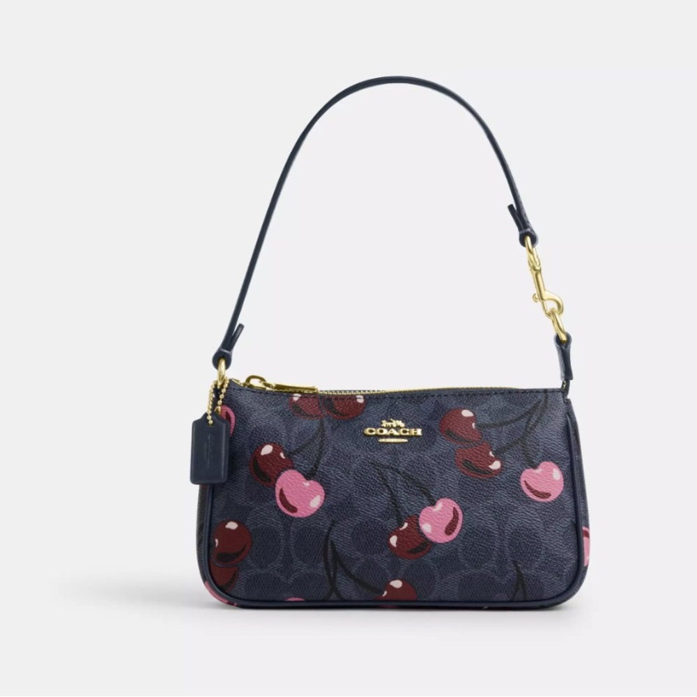 Coach Nolita 19 In Signature Canvas With Cherry